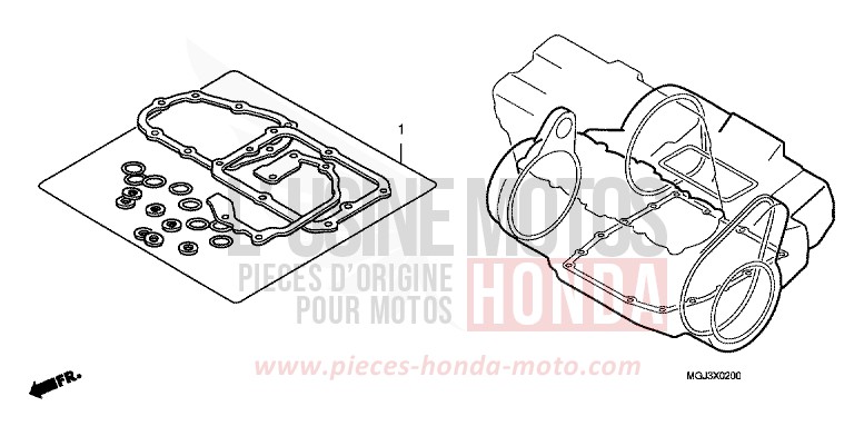 TROUSSE DE JOINT B de CBF1000F ABS PEARL AMBER YELLOW (Y200) 2010